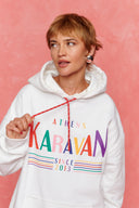 karavan fall winter 26' collection dixie hoodie white