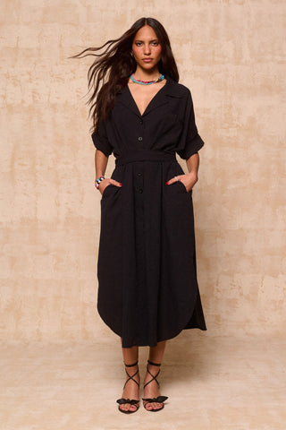 karavan clothing fashion spring summer 26 krvn nai collection nicole dress black