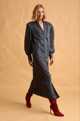 karavan clothing fashion fall winter 25 homecoming krvn collection nina dress dark grey