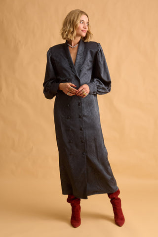 karavan clothing fashion fall winter 25 homecoming krvn collection nina dress dark grey