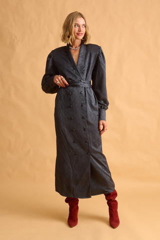 karavan clothing fashion fall winter 25 homecoming krvn collection nina dress dark grey