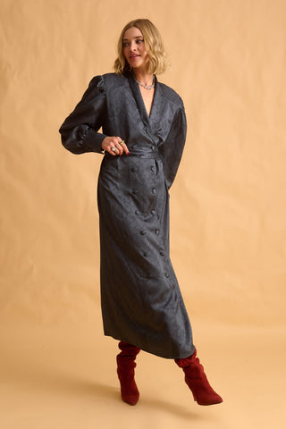 karavan clothing fashion fall winter 25 homecoming krvn collection nina dress dark grey