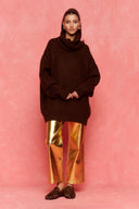 karavan fall winter 26' collection elisa knitted sweater brown
