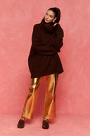 karavan fall winter 26' collection elisa knitted sweater brown