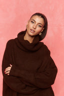 karavan fall winter 26' collection elisa knitted sweater brown