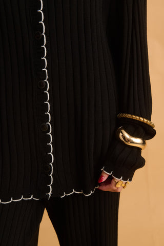 karavan clothing fashion fall winter 25 homecoming krvn collection cherith knitted shirt black