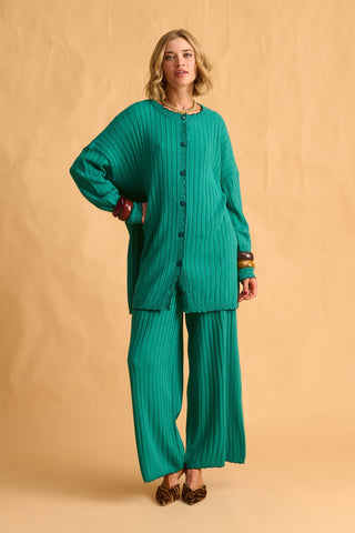 karavan clothing fashion fall winter 25 homecoming krvn collection cherith knitted shirt green