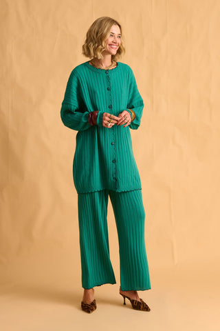 karavan clothing fashion fall winter 25 homecoming krvn collection cherith knitted shirt green