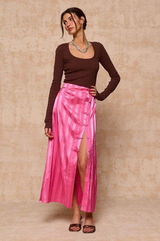 karavan clothing fashion krvn spring summer 26 nai collection noemia skirt pink