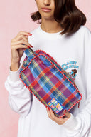 karavan loungewear planet fall winter 26' collection glaze pouch checked multicolor