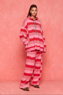karavan fall winter 26' collection orenda sweatpants pink red lines
