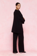 karavan fall winter 26' collection manuela knitted cardigan black