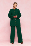 karavan fall winter 26' collection orlanda knitted trousers green