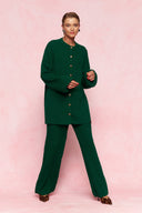 karavan fall winter 26' collection orlanda knitted trousers green