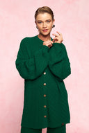 karavan fall winter 26' collection manuela knitted cardigan green