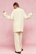 karavan fall winter 26' collection manuela knitted cardigan ivory