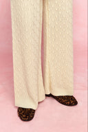 karavan fall winter 26' collection orlanda knitted trousers ivory