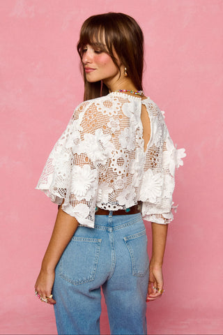 karavan clothing fashion spring summer 26 nai collection selena top lace white