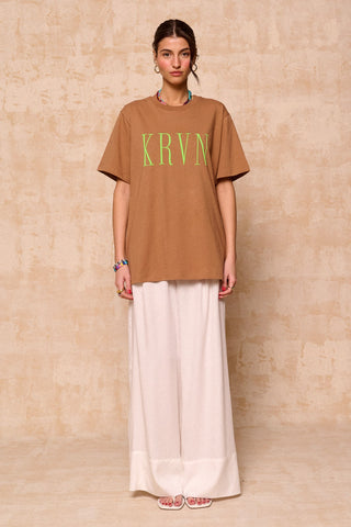 karavan clothing fashion krvn spring summer 26 nai collection reem tee brown