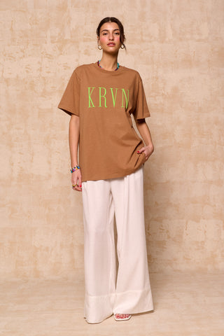 karavan clothing fashion krvn spring summer 26 nai collection reem tee brown