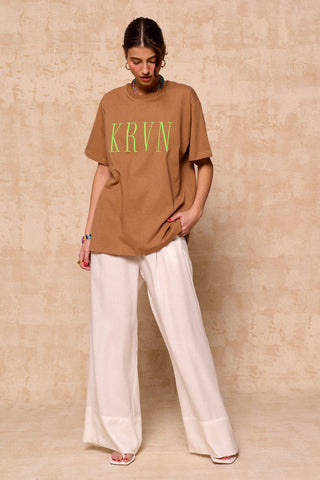 karavan clothing fashion krvn spring summer 26 nai collection reem tee brown