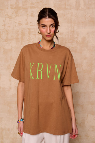 karavan clothing fashion krvn spring summer 26 nai collection reem tee brown