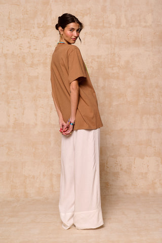 karavan clothing fashion krvn spring summer 26 nai collection reem tee brown