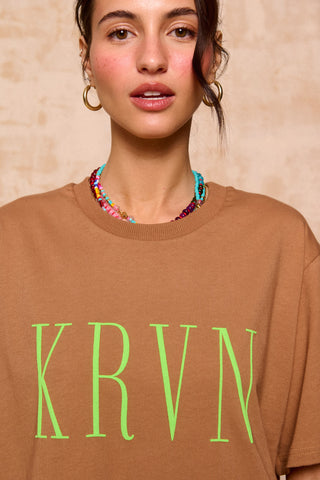 karavan clothing fashion krvn spring summer 26 nai collection reem tee brown