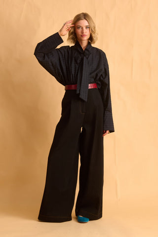 karavan clothing fashion fall winter 25 homecoming krvn collection bettina shirt black