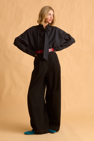 karavan clothing fashion fall winter 25 homecoming krvn collection bettina shirt black