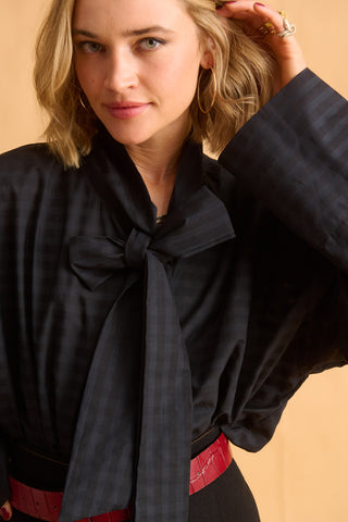 karavan clothing fashion fall winter 25 homecoming krvn collection bettina shirt black