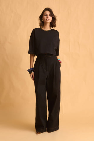 karavan clothing fashion fall winter 25 homecoming krvn collection paula trousers black