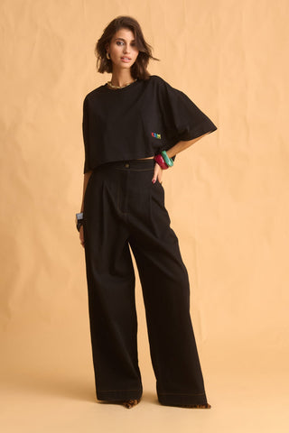 karavan clothing fashion fall winter 25 homecoming krvn collection paula trousers black