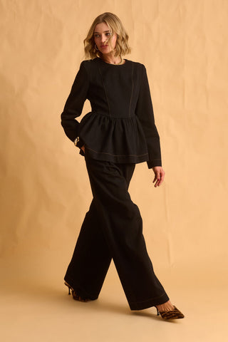 karavan clothing fashion fall winter 25 homecoming krvn collection marta top black