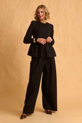 karavan clothing fashion fall winter 25 homecoming krvn collection marta top black