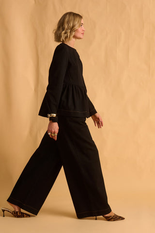 karavan clothing fashion fall winter 25 homecoming krvn collection paula trousers black