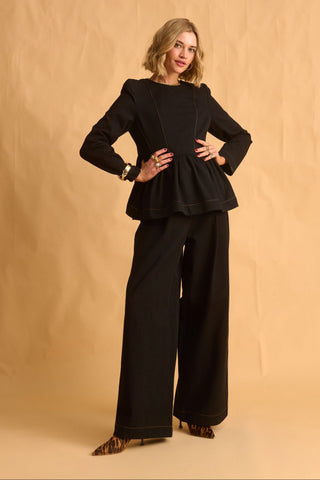 karavan clothing fashion fall winter 25 homecoming krvn collection paula trousers black