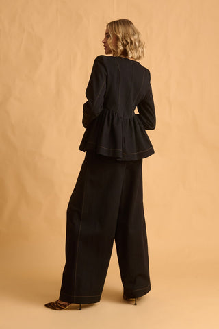 karavan clothing fashion fall winter 25 homecoming krvn collection marta top black