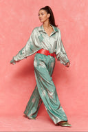 karavan fall winter 26' collection yiuli shirt mint satin