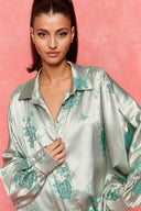 karavan fall winter 26' collection yiuli shirt mint satin