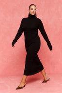 karavan fall winter 26' collection perry knitted dress black