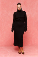 karavan fall winter 26' collection perry knitted dress black