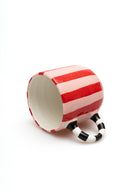 karavan planet fall winter 26' collection pink red stripes cup