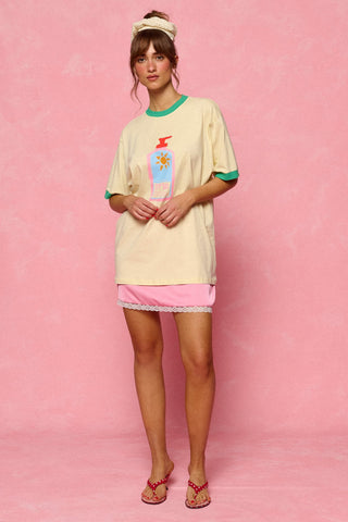 karavan clothing fashion planet homeware spring summer 26 nai collection sunscreen tee yellow energy