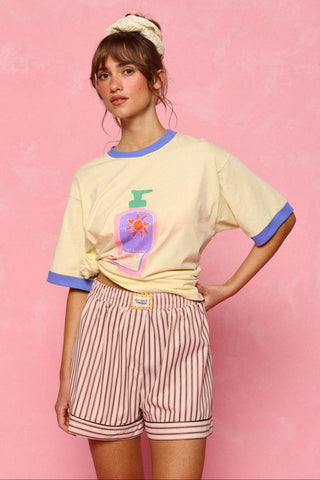 karavan clothing fashion planet homeware spring summer 26 nai collection pink stripes shorts
