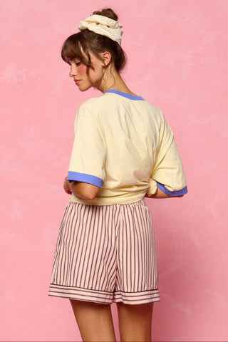karavan clothing fashion planet homeware spring summer 26 nai collection pink stripes shorts