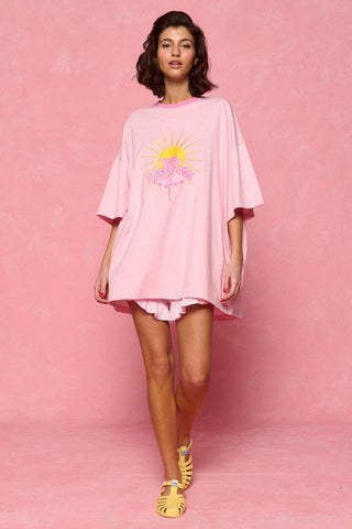 karavan clothing fashion planet homeware spring summer 26 nai collection umbrella tee pink
