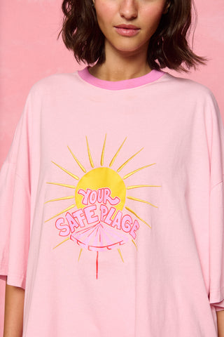 karavan clothing fashion planet homeware spring summer 26 nai collection umbrella tee pink
