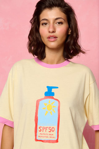 karavan clothing fashion planet homeware spring summer 26 nai collection sunscreen tee yellow crisis