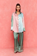 karavan fall winter 26' collection elodi shirt pink ciel stripes